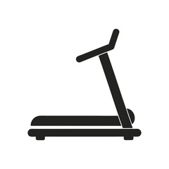  treadmill machine, gym equipment isolated on white background