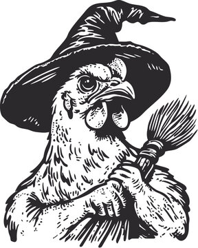 vector illustration of a chicken, rooster vector, animal farm vector