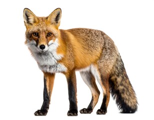 Fototapeta premium Red fox, standing, full body