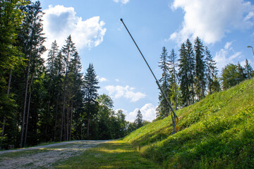 Carpathian Mountains Near Yaremche and Bukovel. Panorama of Mountains from Mount Makovitsa in Yaremche, Ukraine