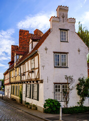 historic buildings at the olt town of Luebeck - germany