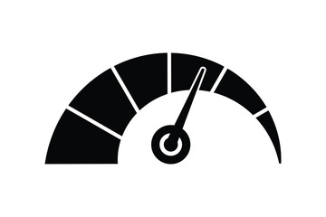 speedometer icon. Speedometer Silhouette Icon .