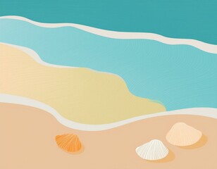 Generated image Vector of ocean design ad, card, business 