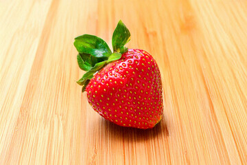 Fresh Ripe Strawberry Close-Up Shot