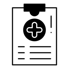 Fototapeta premium Medical Report dualtone icon