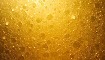 orange and water drops background | Macro View of Bubbles in Yellow Liquid | Abstract Yellow Liquid with Bubbles and Droplets  | Fizzy and Transparent Background 