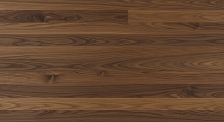 Obraz premium Natural wood flooring with rich grain and deep brown tones, creating a warm texture