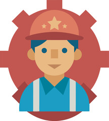 Vintage Labor Day Badge T-Shirt Design