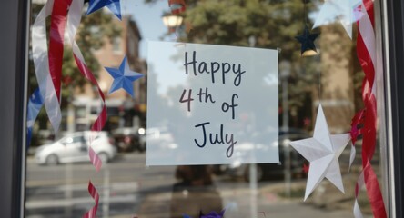 Happy 4th of July window display