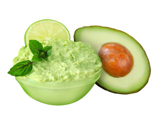 Avocado Guacamole  Hintergrund transparent PNG cut out