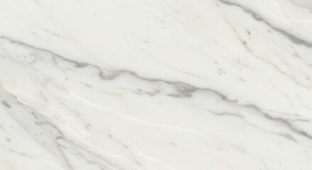 Obraz premium Smooth white stone with subtle grey veins, light cream and neutral tone backdrop