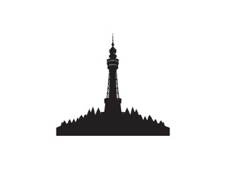 Castle Tower Silhouette Vector