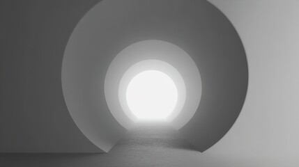 Soft Matte White Portal Gentle Curves Emotional Gateway Serene Passage Abstract Art Dreamy Transition Spiritual Journey Minimalist Design Hopeful Entrance
