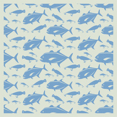 FISH POPPER PATTERN vector seamless pattern design