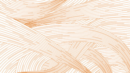 Eco Natural Wavy Lined Vector Background