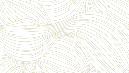 Eco Natural Wavy Lined Vector Background