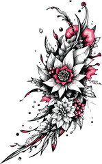 abstract floral design