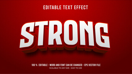 strong editable text effect