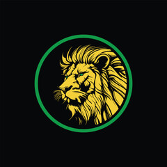 Lion head, lion face vector Illustration