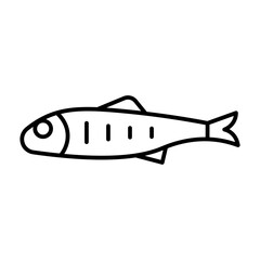Lanternfish line icon