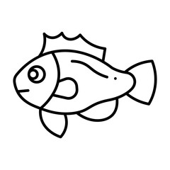 Grouper line icon