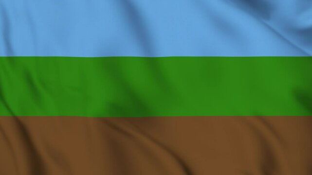 Flag of the Kingdom of Redonda &ndash; 4K Seamless Loop of the Fictional Island Nation&rsquo;s Banner