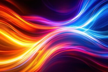 Obraz premium Abstract Colorful Dynamic Lines