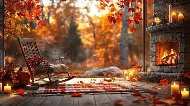 Cozy autumnal interior