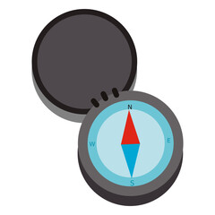 Open compass travel icon