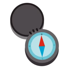 Fotobehang Open compass travel icon © Vexels
