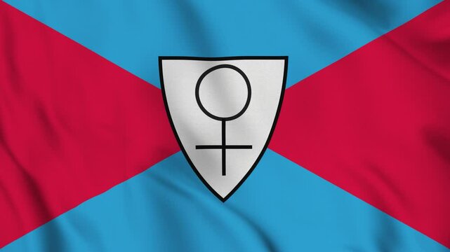 Flag of the Other World Kingdom &ndash; 4K Seamless Loop of the Fictional Matriarchal State&rsquo;s Banner