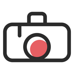 Camera colored stroke icon