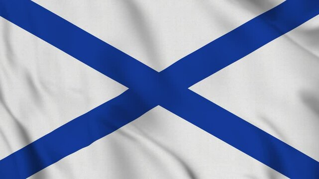 Flag of the Romanov Empire &ndash; 4K Seamless Loop of the Imperial Revival Banner