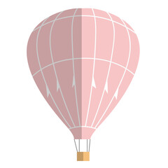 Naklejka premium Hot air balloon flat