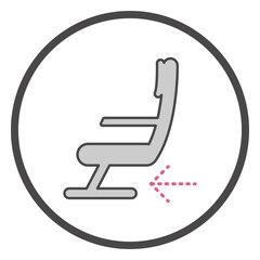Aboard stow under seat symbol