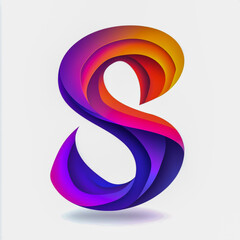 S logo isolated on white background.