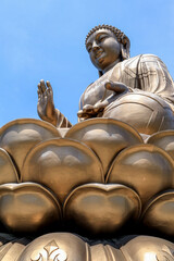 Giant bronze Buddha in Liu Ding Shan, Dunhua City, Jilin Province, China