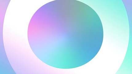 a large soft gradient circle in pastel colors