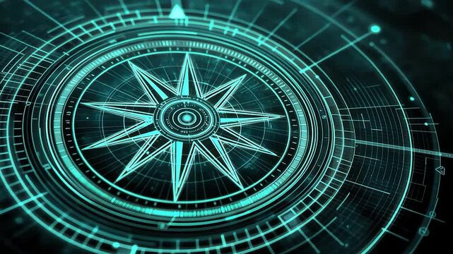 Abstract digital compass