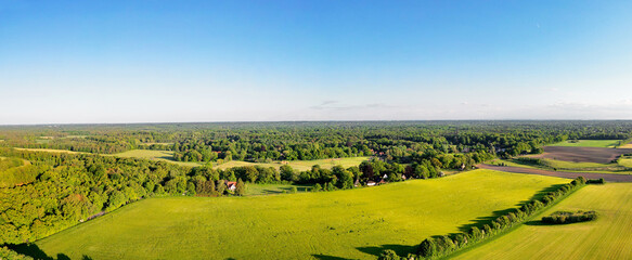 Duvenstedter Brook in Hamburg - Drohne Panorma
