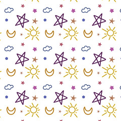 seamless pattern with colorful lines, packaging design, fabric motifs 