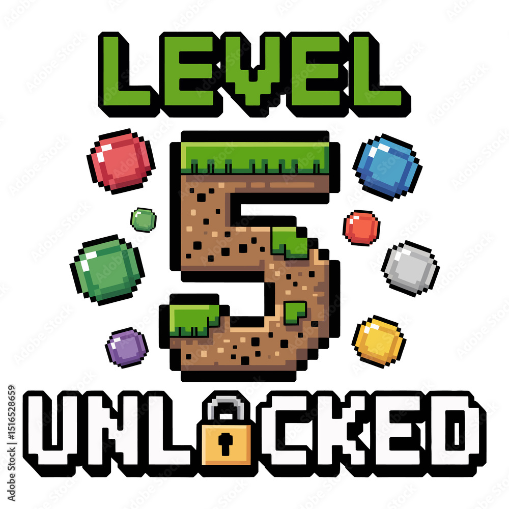 Fototapete pixelated graphics showcase the phrase 