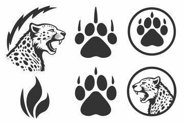 Fototapeta premium dog paw print