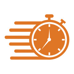 Speed Stopwatch Logo Vector Design