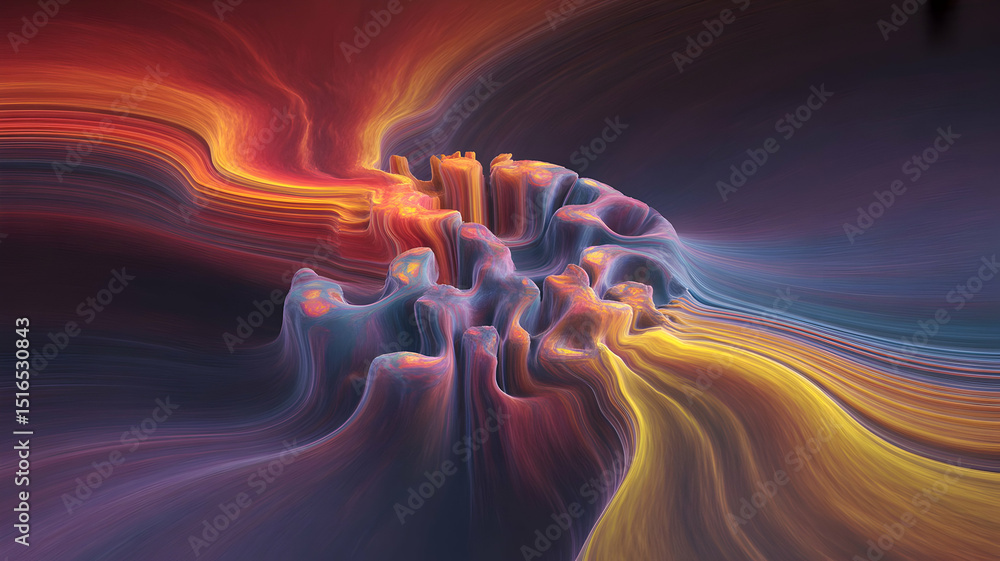 Aufkleber a journey through the spectrum abstract art unveiling the essence of creation and life