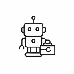 Minimal robot with toolbox — service robot.