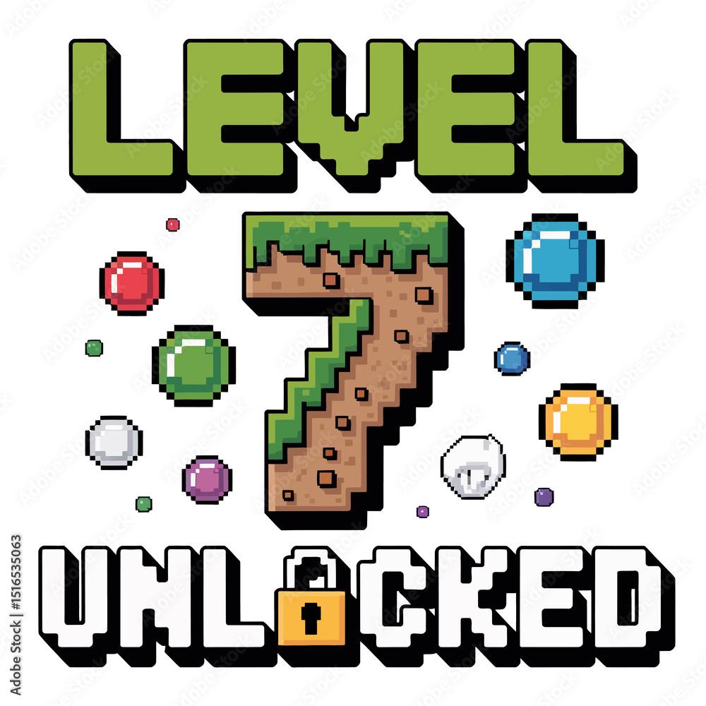 Fototapete pixelated graphics showcase the phrase 