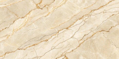 Naklejka premium Beige Marble Texture: Elegant beige marble texture with delicate gold veining, ideal for design projects requiring a luxurious and sophisticated aesthetic.