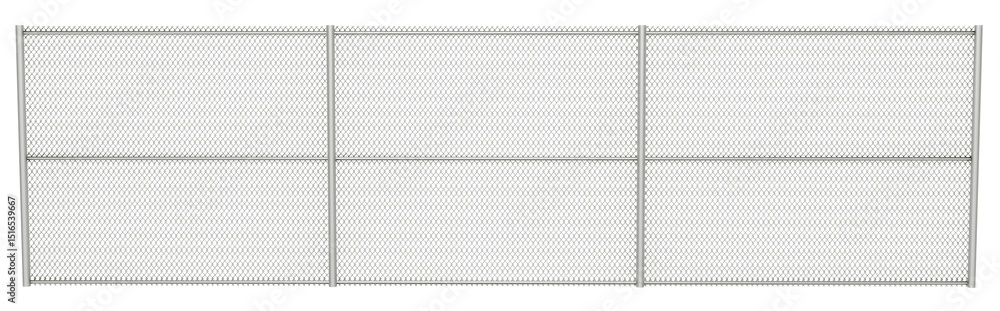 Aufkleber seamless chain link texture: a 3d render displaying a large, uniform section of chain link fence, hi