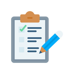 Task List flat color icon